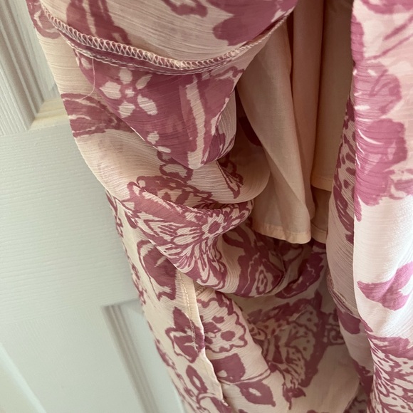 NWT Free People Julianna Maxi Dress Ivory/Blush Sz. XL 🌸 - Picture 5 of 5